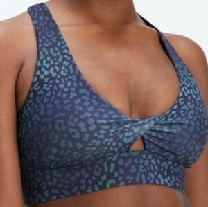 FABLETICS Oasis Twist Leopard Sports Bra 3X